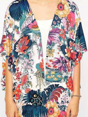 Happy Open Blouse Kimono - Plus