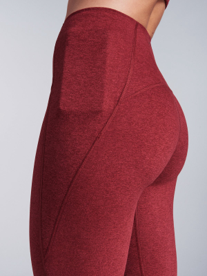 The Sunday 8/8 Legging Cabernet Marl