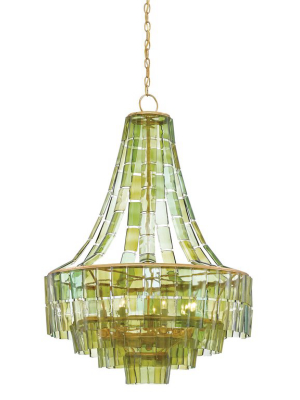 Vintner Chandelier In Green