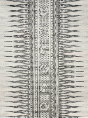 Evoke Tribal Ivory/gray Area Rug