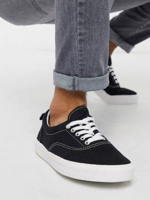 River Island Plimsoll In Black