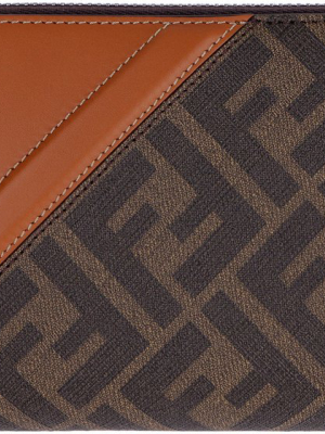 Fendi Ff Logo Motif Continental Wallet