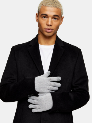 Light Gray Touchscreen Gloves