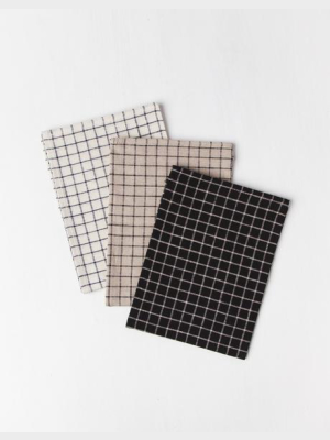 Linen Grid Dishcloth