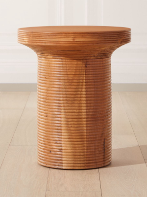 Trill Round Wood Side Table