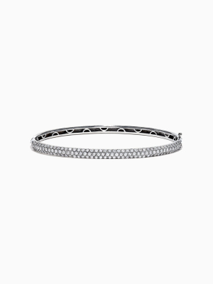 Effy Pave Classica 14k White Gold Diamond Bangle, 1.47 Tcw