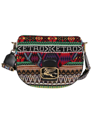 Etro Pegasus Plaque Shoulder Bag