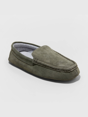 Men's Carlo Suede Moccasin Slippers - Goodfellow & Co™ Gray
