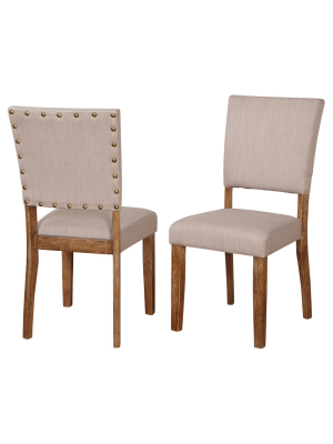 Provence Dining Chair (set Of 2) - Driftwood - Target Marketing Systems