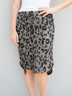 Cheetah Weekend Skirt - Brown - S-3x