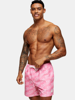 Considered 100 Motif Print Swim Shorts