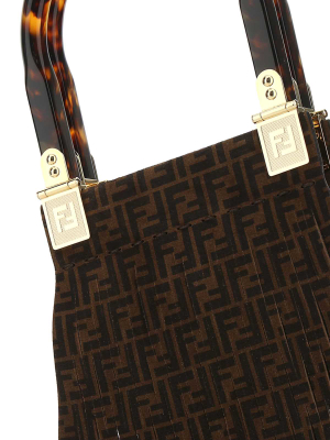 Fendi Ff Motif Fringed Tote Bag