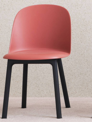 Mariolina Side Chair: Wood Base