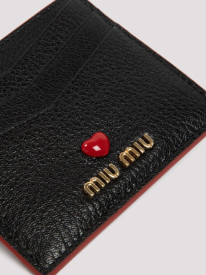 Miu Miu Madras Love Card Holder