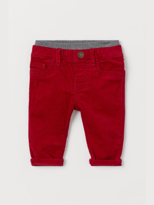 Pull-on Corduroy Pants