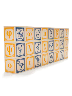 Uncle Goose Greek Alphabet Blocks