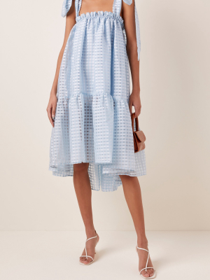 Serena Faille Taffeta Shift Dress