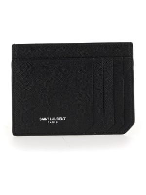 Saint Laurent Logo Detailed Card Case