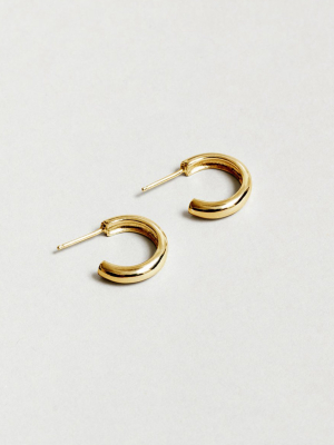 Large Abbie Hoops – Gold Plated