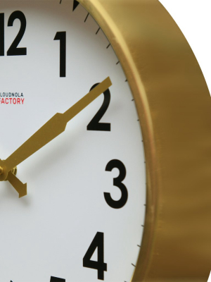 Factory 30 Gold Wall Clock