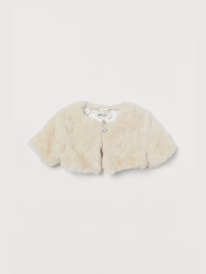 Faux Fur Bolero Jacket