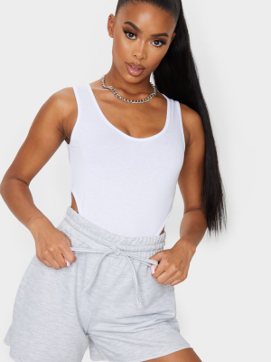 Grey Marl Loungewear Drawstring Shorts