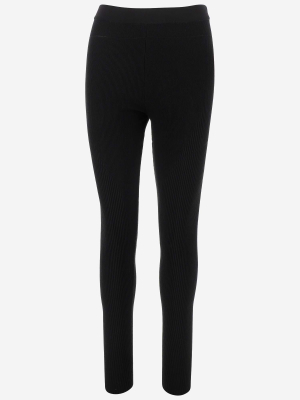 Jacquemus Arancia Ribbed-knit Leggings