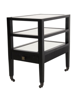 Noir Lesly Black Side Table