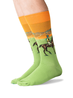 Men's Race Horse Crew Socks