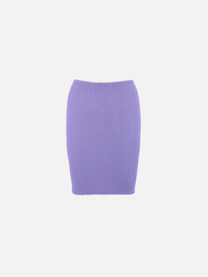 Hunza G The Mini Skirt - Lilac