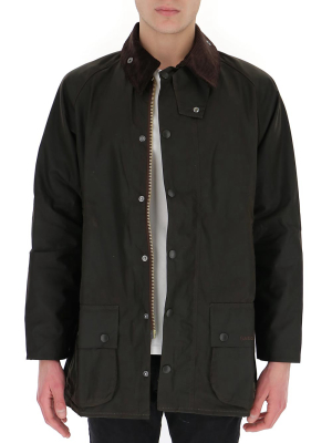 Barbour Logo Embroidered Snap-fastening Coat