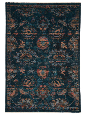 Vibe By Jaipur Living Milana Oriental Blue/ Blush Area Rug (7'10"x11'1")