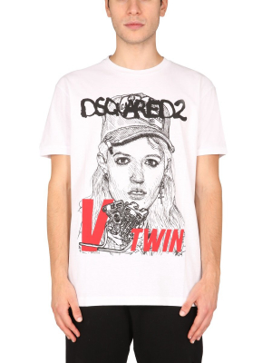 Dsquared2 Graphic Printed T-shirt