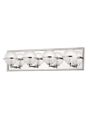 Axiom 4 Light Bath Bracket Polished Nickel