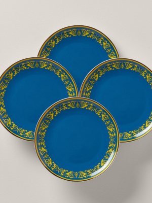 Lx Remix Blue 4-piece Accent Plate Set