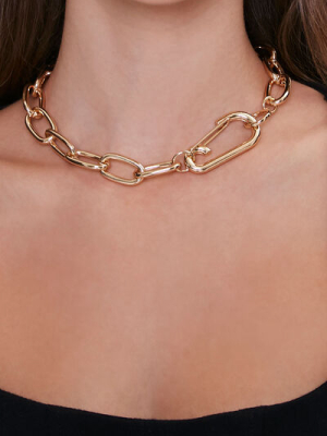 Anchor Chain Choker Necklace