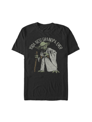 Men's Star Wars Yoda Best Grandpa Ever T-shirt