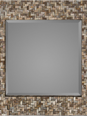 Overton Wall Mirror In Beige