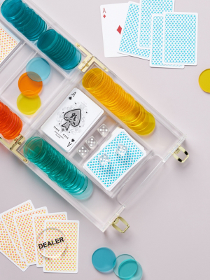 Sunnylife Lucite Poker Set