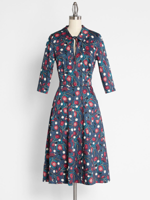 Modcloth X Collectif Little Did You Know A-line Dress