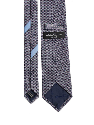 Salvatore Ferragamo Gancini Print Tie