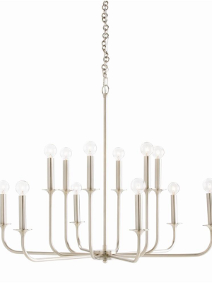 Breck Small Chandelier Antique Silver