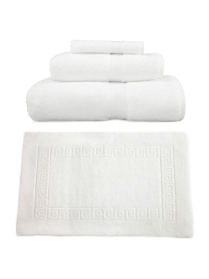 Terry Towel Combination 4pc Set White - Linum Home Textiles