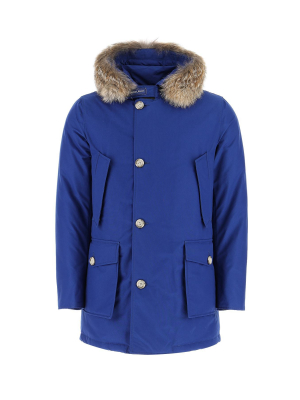 Woolrich Hooded Fur Trimmed Coat