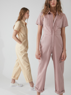 Uo Canvas Flight Jumpsuit