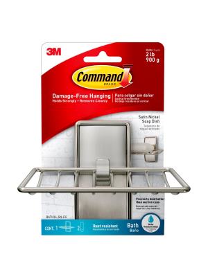 Command Soap Dish Brushed Nickel Paper