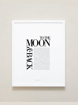 To The Moon & Back Editorial Framed Print