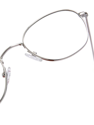 Sage - Silver + Blue Light Technology Clear Glasses
