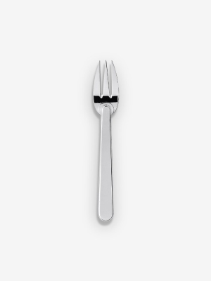 Normandie Salad Fork In Silver Plate By Puiforcat