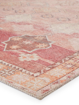 Bijou Medallion Pink & Orange Rug